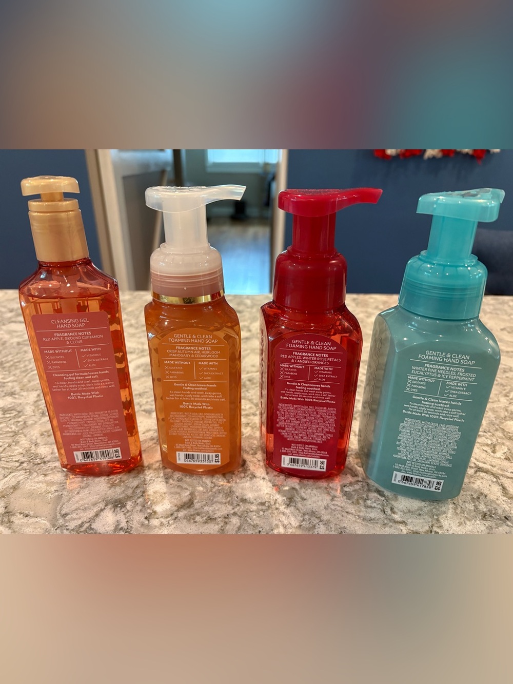 New Bath & Body Works Winter/Holiday Hand Soap- set of 4, 1 gel and 3 foaming - Picture 4 of 4